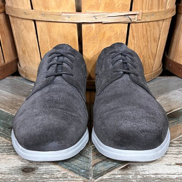 Clarks Denner Motion Plain Toe Gray Suede Comfort Oxford Sneakers Mens Size 12 main image 10